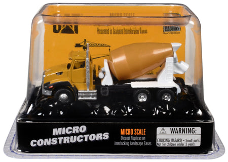 CAT Caterpillar CT660 Concrete Mixer Yellow "Micro-Constructor" Series Diecast Model by Diecast Masters-Diecast Masters-ModelCars.com