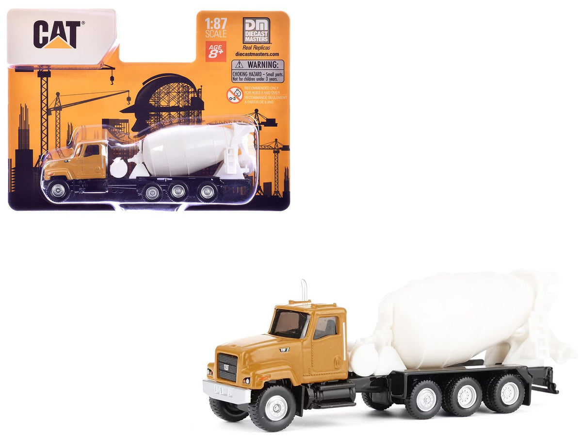 CAT Caterpillar CT681 Concrete Mixer Yellow 1/87 (HO) Diecast Model by Diecast Masters-Diecast Masters-ModelCars.com