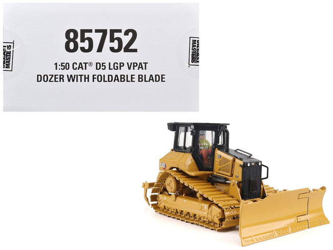 CAT Caterpillar D5 LGP Track-Type Dozer Yellow "High Line" Series 1/50 Diecast Model by Diecast Masters-Diecast Masters-ModelCars.com