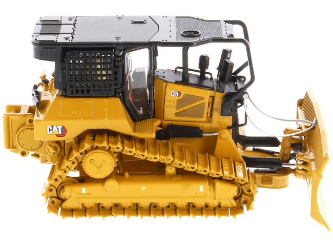 CAT Caterpillar D5 LGP Track Type Tractor Fire Dozer Yellow with Operator "High Line" Series 1/50 Diecast Model by Diecast Masters-Diecast Masters-ModelCars.com