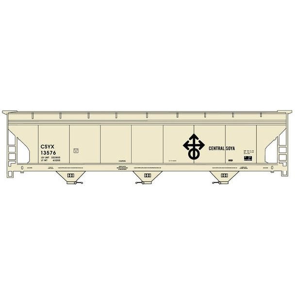CENTRAL SOYA 3BAY CVD HOP - Accurail - ModelCars.com