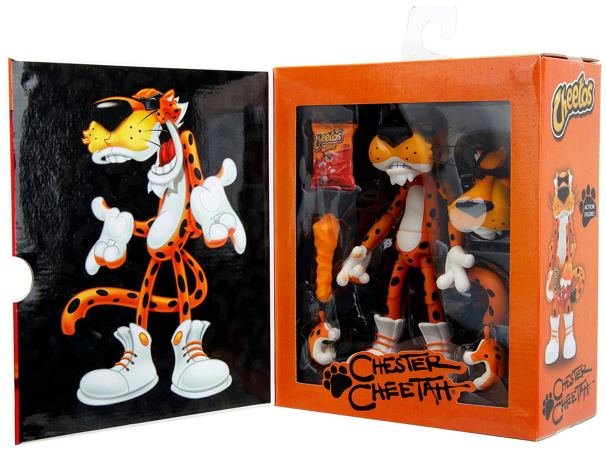 Chester Cheetah 5.5" Figure with Accessories and Alternate Head and Hands "Cheetos Crunchy" model by Jada-Jada-ModelCars.com