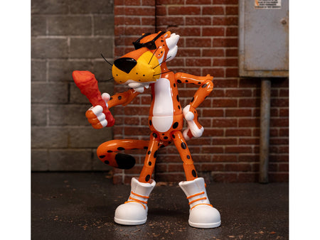 Chester Cheetah 5.5" Glow-in-the-Dark Figure with Accessories and Alternate Head and Hands "Flamin' Hot Cheetos Crunchy" Model by Jada-Jada-ModelCars.com