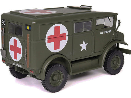 Chevrolet C8A Ambulance Olive Drab "United States Army" 1/43 Diecast Model by Militaria Die Cast-Militaria Die Cast-ModelCars.com