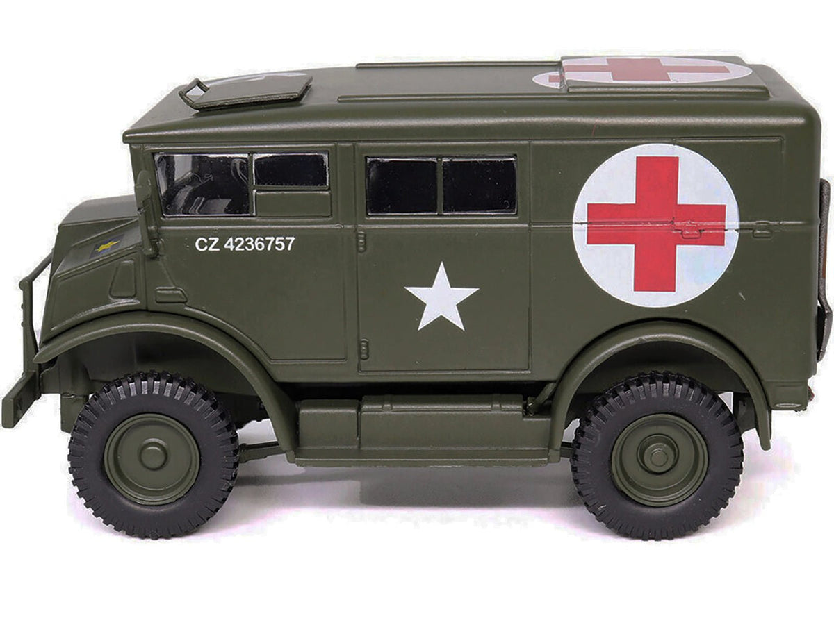 Chevrolet C8A Ambulance Olive Drab "United States Army" 1/43 Diecast Model by Militaria Die Cast-Militaria Die Cast-ModelCars.com