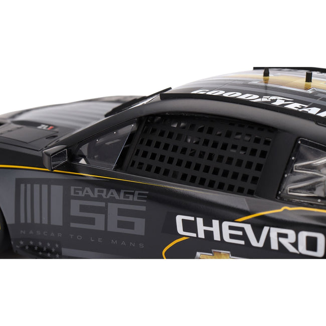 Chevrolet Camaro ZL1 #24 "Hendrick Motorsports Test Car" Matt Black with Graphics 1/18 Model Car by Top Speed-Top Speed-ModelCars.com