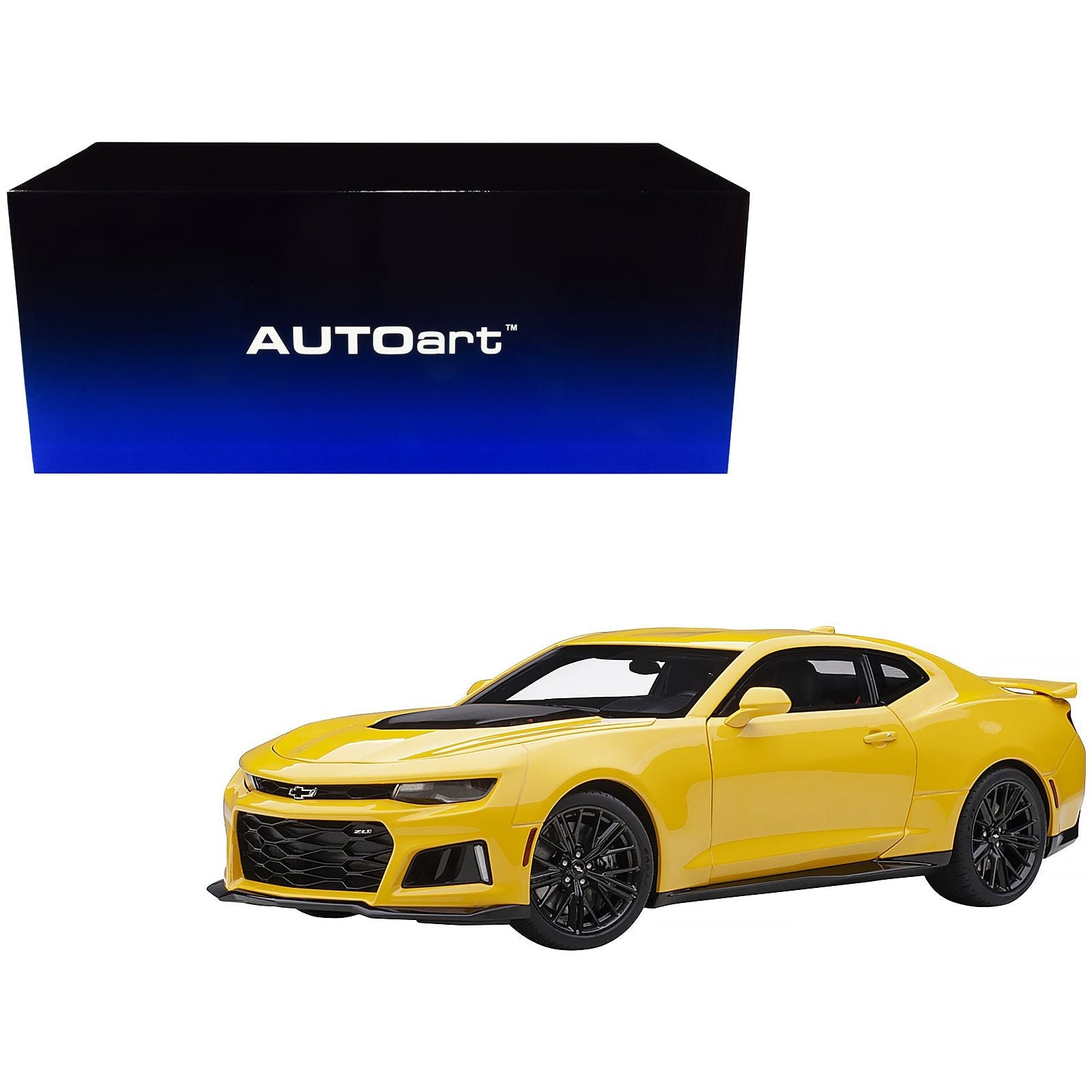Chevrolet Camaro ZL1 Bright Yellow 1/18 Model Car by Autoart - Autoart - ModelCars.com
