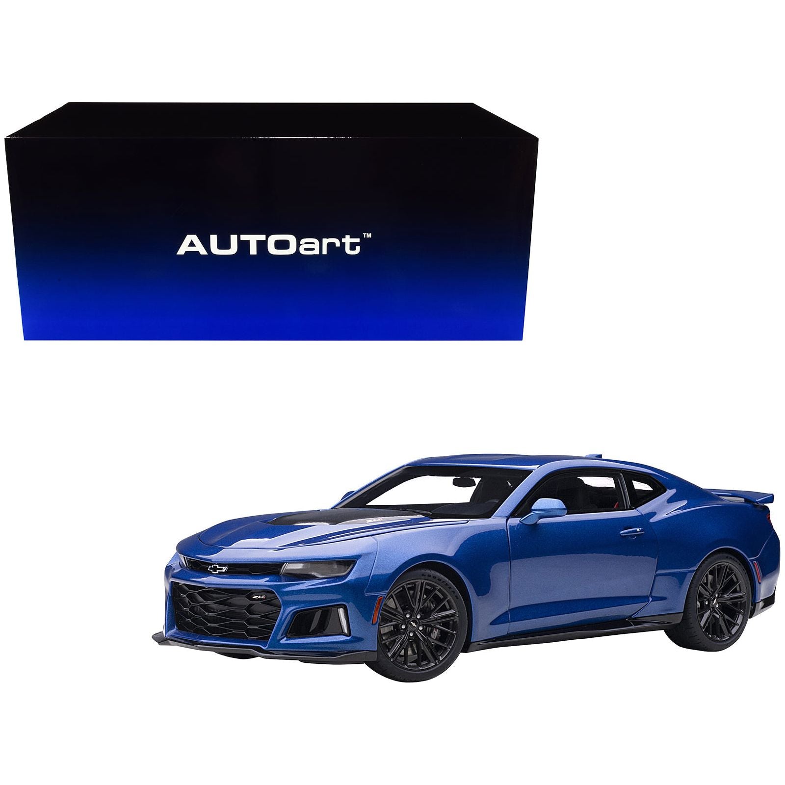 Chevrolet Camaro ZL1 Hyper Blue Metallic 1/18 Model Car by Autoart - Autoart - ModelCars.com