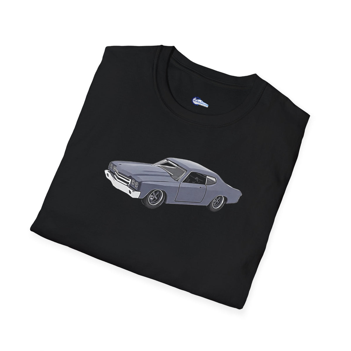 Chevrolet Chevelle SS Primer Grey Cartoon Styling - Fast and Furious Inspired T-Shirt - American Muscle-Modelcars.com-ModelCars.com