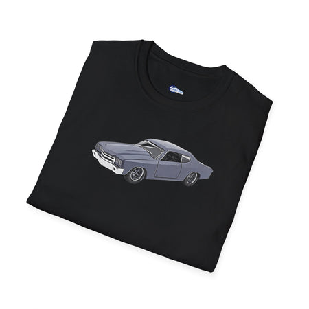 Chevrolet Chevelle SS Primer Grey Cartoon Styling - Fast and Furious Inspired T-Shirt - American Muscle-Modelcars.com-ModelCars.com