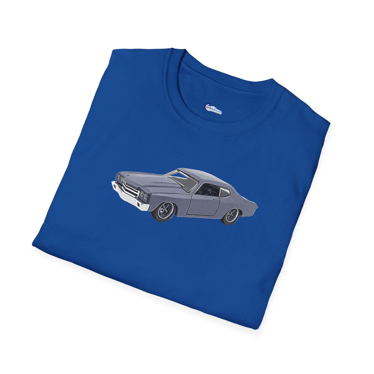 Chevrolet Chevelle SS Primer Grey Cartoon Styling - Fast and Furious Inspired T-Shirt - American Muscle-Modelcars.com-ModelCars.com