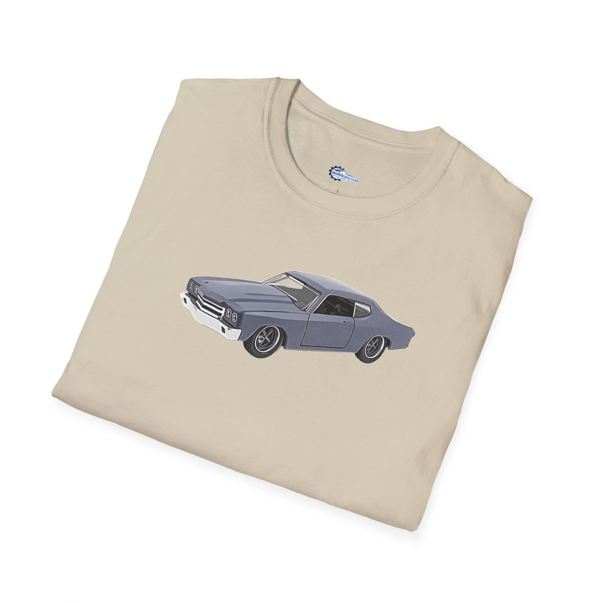 Chevrolet Chevelle SS Primer Grey Cartoon Styling - Fast and Furious Inspired T-Shirt - American Muscle-Modelcars.com-ModelCars.com