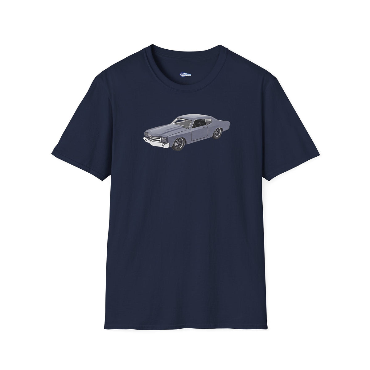 Chevrolet Chevelle SS Primer Grey Cartoon Styling - Fast and Furious Inspired T-Shirt - American Muscle-Modelcars.com-ModelCars.com