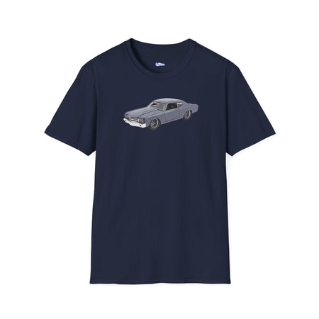 Chevrolet Chevelle SS Primer Grey Cartoon Styling - Fast and Furious Inspired T-Shirt - American Muscle-Modelcars.com-ModelCars.com