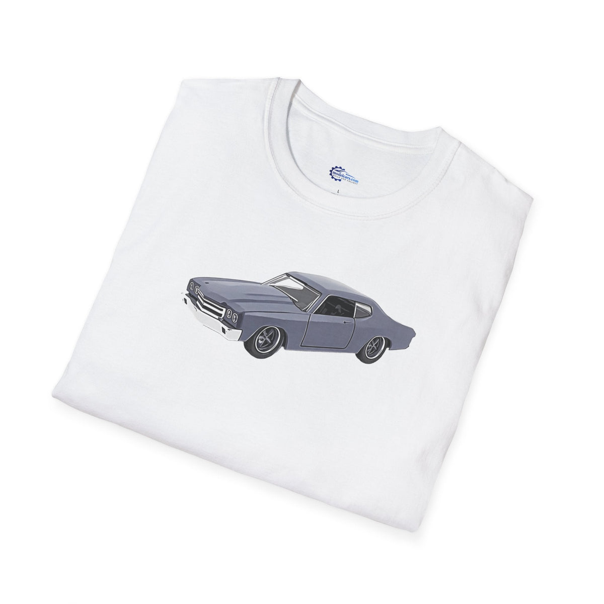 Chevrolet Chevelle SS Primer Grey Cartoon Styling - Fast and Furious Inspired T-Shirt - American Muscle-Modelcars.com-ModelCars.com