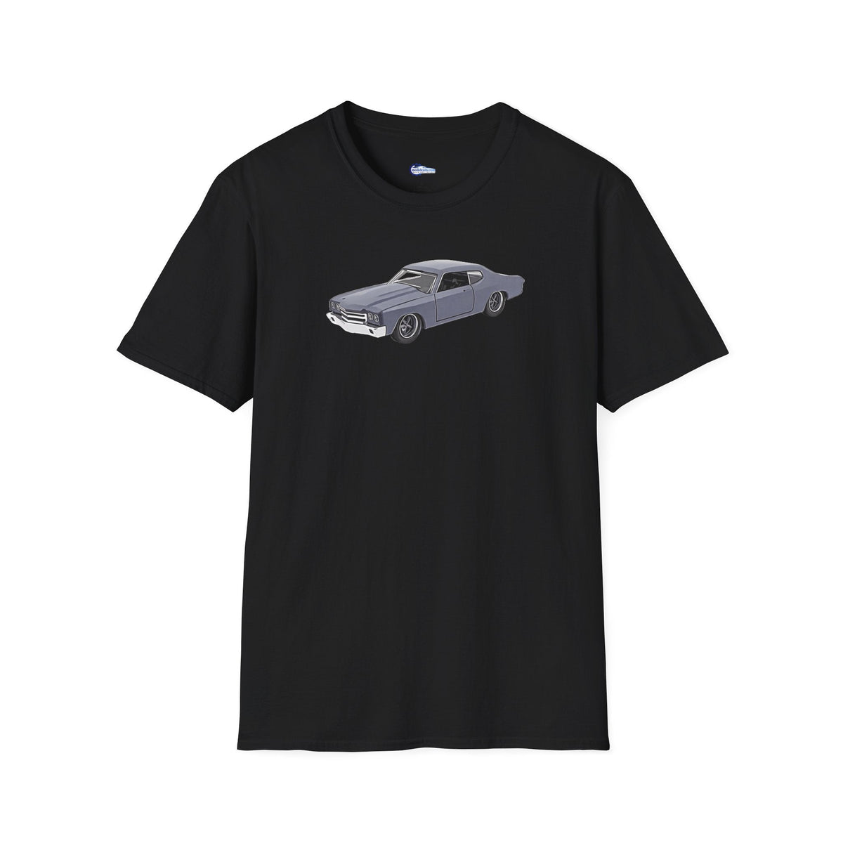 Chevrolet Chevelle SS Primer Grey Cartoon Styling - Fast and Furious Inspired T-Shirt - American Muscle-Modelcars.com-ModelCars.com