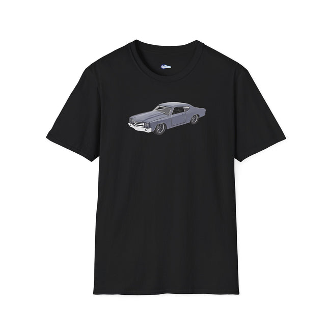 Chevrolet Chevelle SS Primer Grey Cartoon Styling - Fast and Furious Inspired T-Shirt - American Muscle-Modelcars.com-ModelCars.com