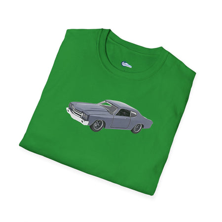 Chevrolet Chevelle SS Primer Grey Cartoon Styling - Fast and Furious Inspired T-Shirt - American Muscle-Modelcars.com-ModelCars.com