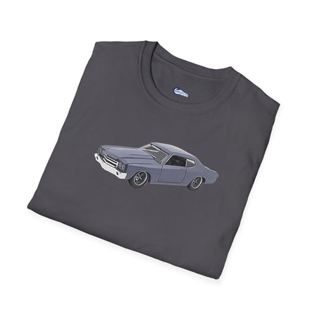 Chevrolet Chevelle SS Primer Grey Cartoon Styling - Fast and Furious Inspired T-Shirt - American Muscle-Modelcars.com-ModelCars.com