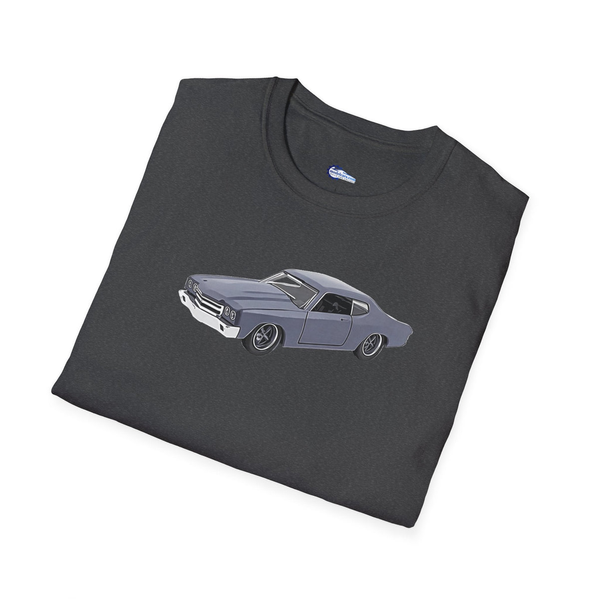 Chevrolet Chevelle SS Primer Grey Cartoon Styling - Fast and Furious Inspired T-Shirt - American Muscle-Modelcars.com-ModelCars.com