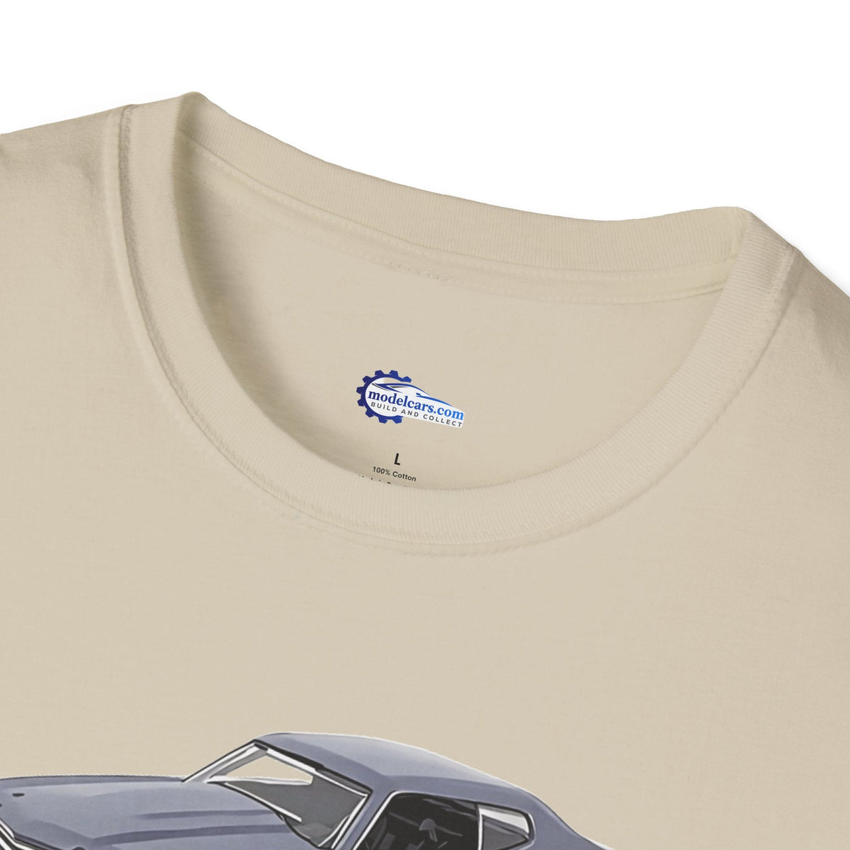 Chevrolet Chevelle SS Primer Grey Cartoon Styling - Fast and Furious Inspired T-Shirt - American Muscle-Modelcars.com-ModelCars.com