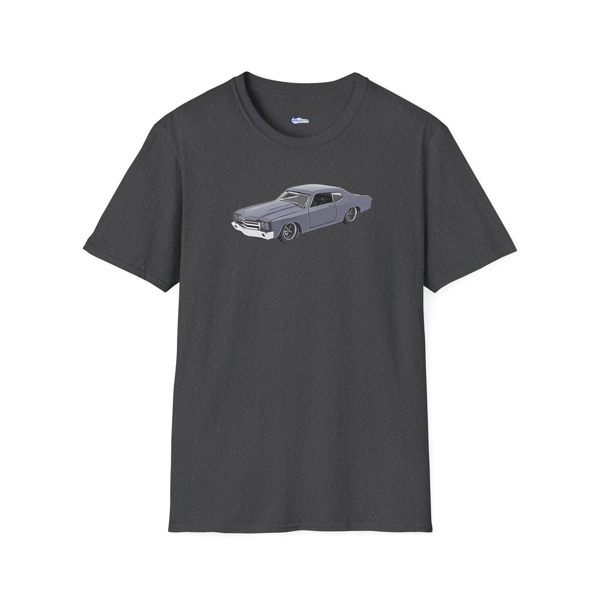 Chevrolet Chevelle SS Primer Grey Cartoon Styling - Fast and Furious Inspired T-Shirt - American Muscle-Modelcars.com-ModelCars.com
