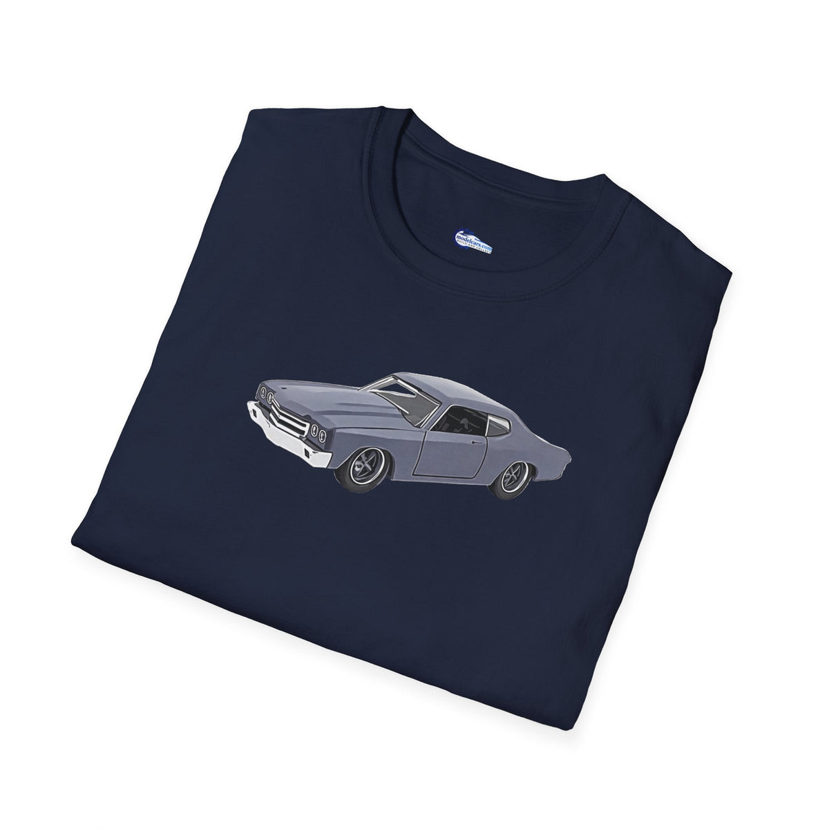 Chevrolet Chevelle SS Primer Grey Cartoon Styling - Fast and Furious Inspired T-Shirt - American Muscle-Modelcars.com-ModelCars.com