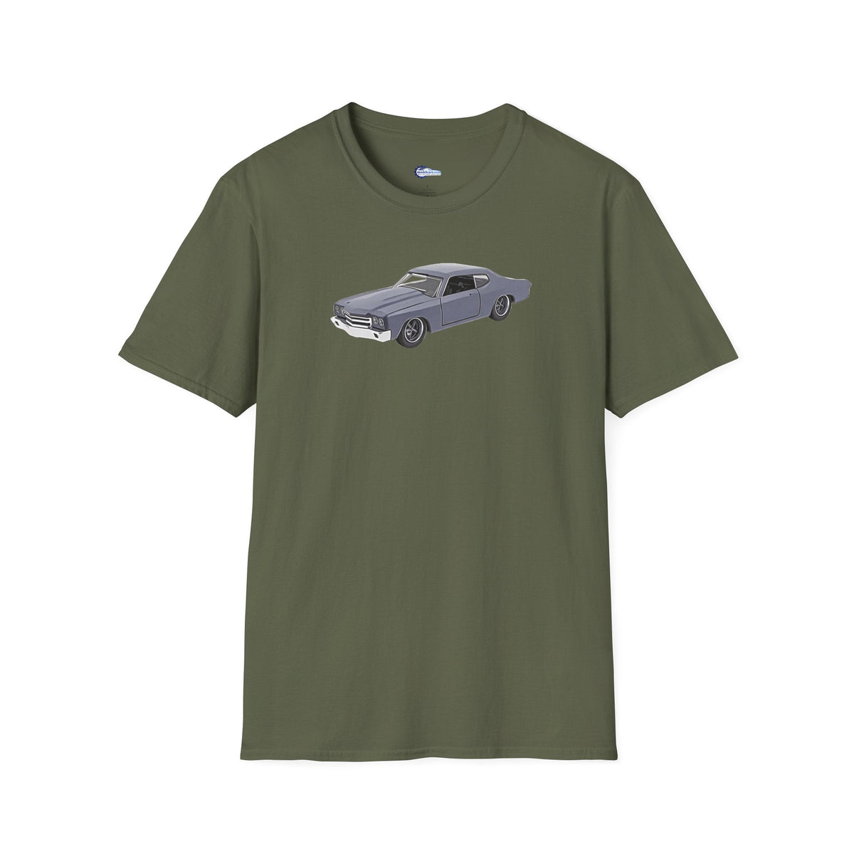 Chevrolet Chevelle SS Primer Grey Cartoon Styling - Fast and Furious Inspired T-Shirt - American Muscle-Modelcars.com-ModelCars.com