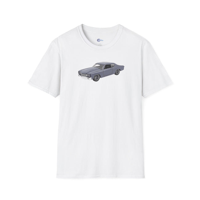 Chevrolet Chevelle SS Primer Grey Cartoon Styling - Fast and Furious Inspired T-Shirt - American Muscle-Modelcars.com-ModelCars.com