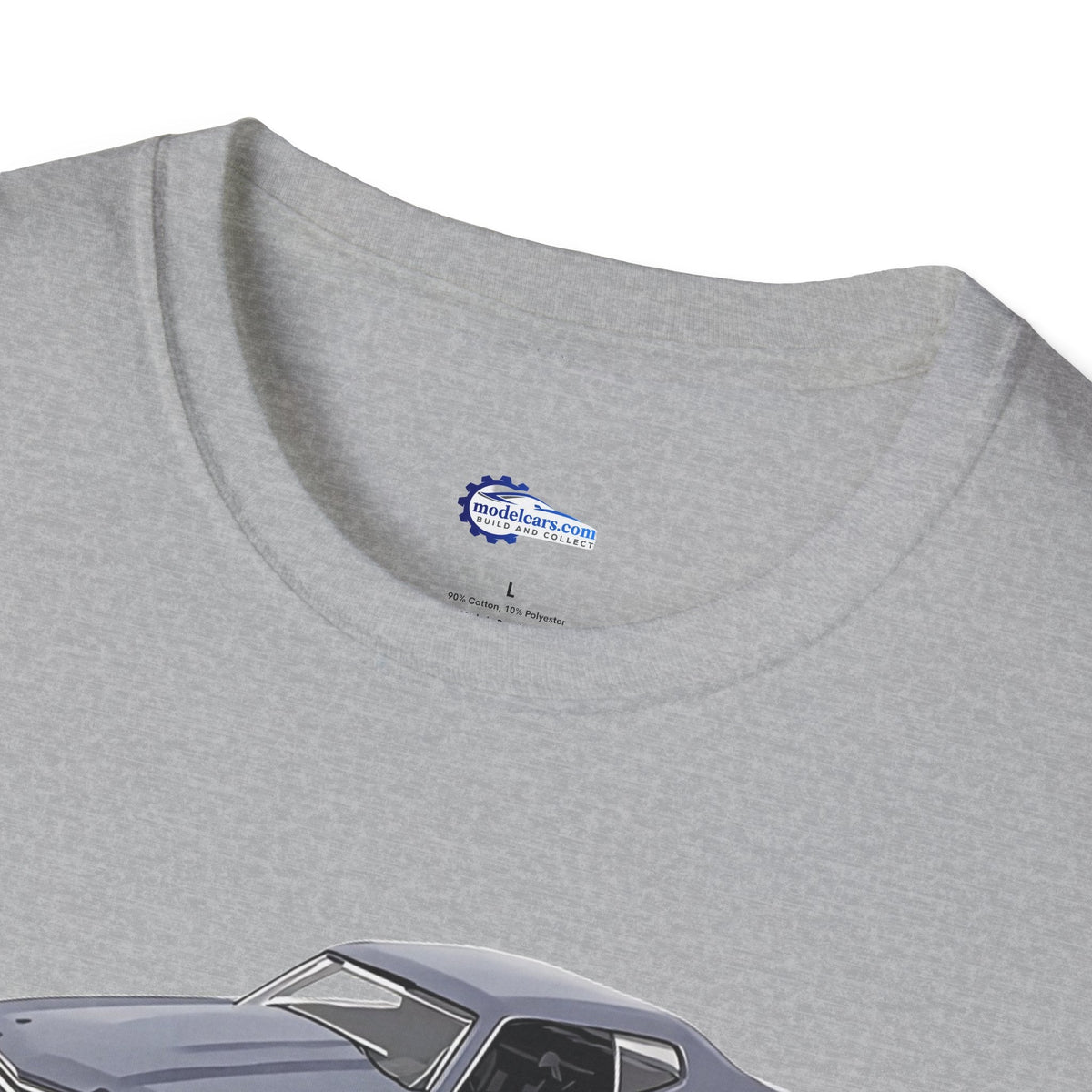 Chevrolet Chevelle SS Primer Grey Cartoon Styling - Fast and Furious Inspired T-Shirt - American Muscle-Modelcars.com-ModelCars.com