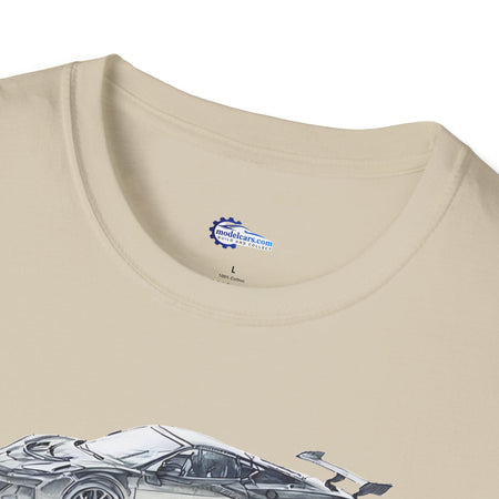 Chevrolet Corvette C8 ZR1 T-Shirt - American Muscle, Black with Blue Stripes-Modelcars.com-ModelCars.com