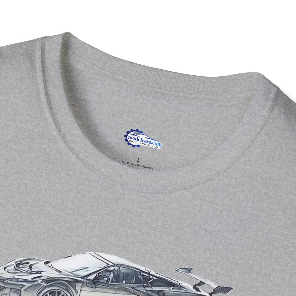 Chevrolet Corvette C8 ZR1 T-Shirt - American Muscle, Black with Blue Stripes-Modelcars.com-ModelCars.com
