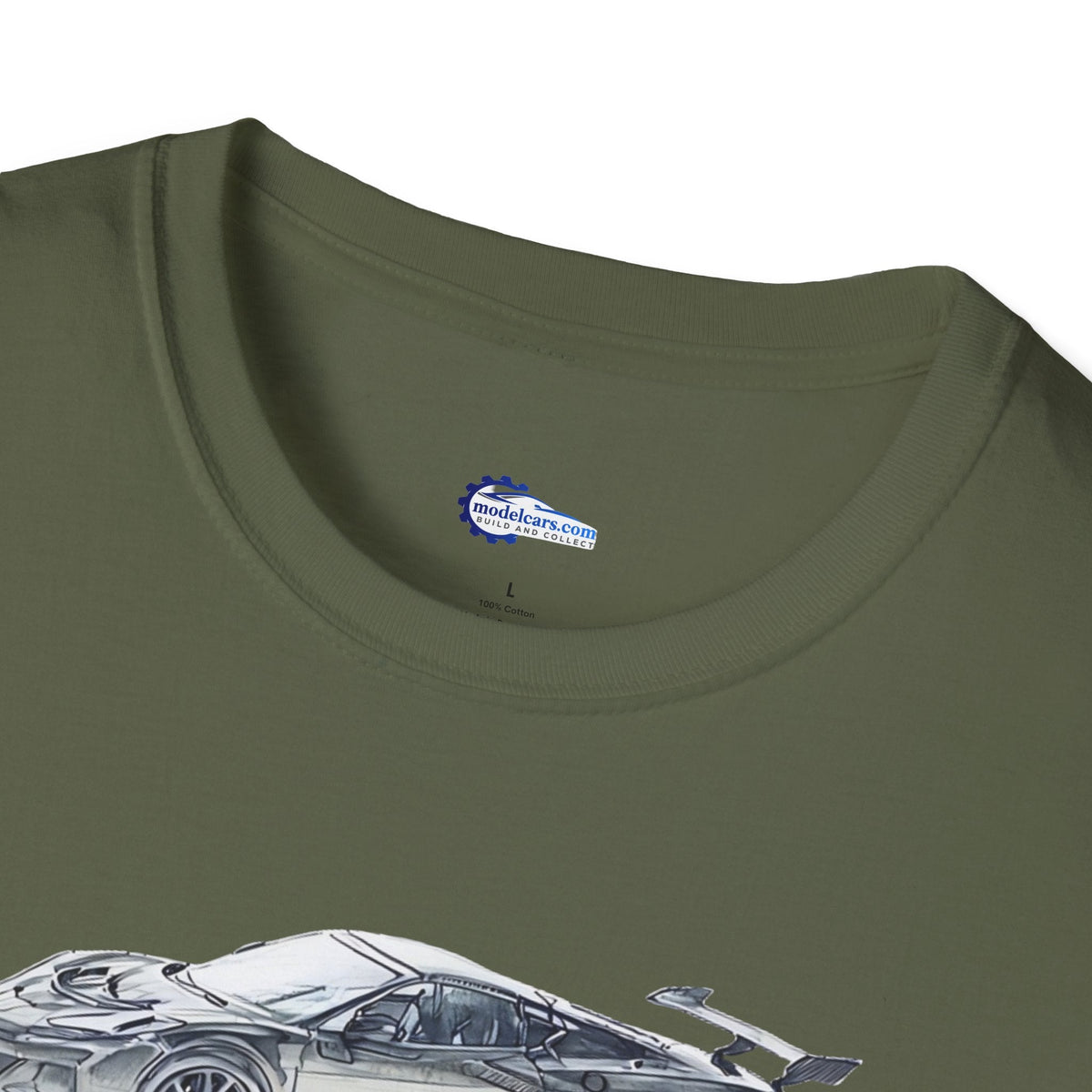 Chevrolet Corvette C8 ZR1 T-Shirt - American Muscle, Black with Blue Stripes-Modelcars.com-ModelCars.com