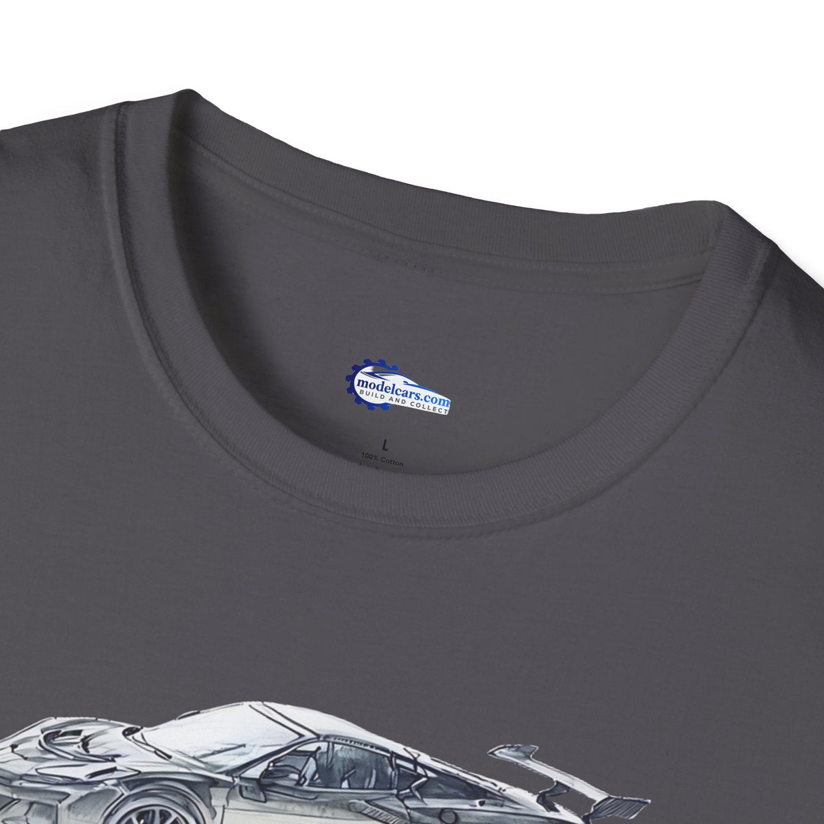 Chevrolet Corvette C8 ZR1 T-Shirt - American Muscle, Black with Blue Stripes-Modelcars.com-ModelCars.com