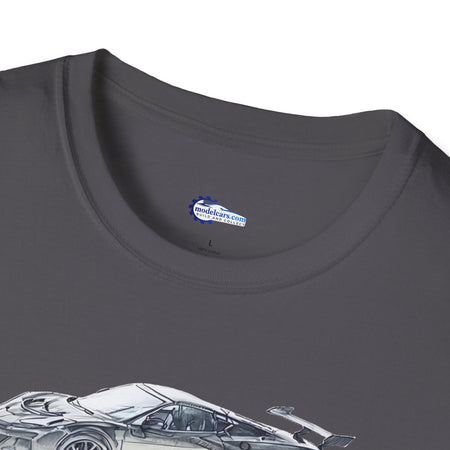 Chevrolet Corvette C8 ZR1 T-Shirt - American Muscle, Black with Blue Stripes-Modelcars.com-ModelCars.com