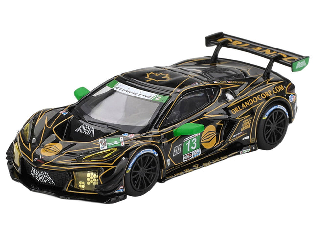 Chevrolet Corvette Z06 GT3.R 13 Matt Bell - Orey Fidani - Lars Kern - Marvin Kirchhofer "AWA" GTD Class Winner IMSA "24 Hours of Daytona" (2025) 1/64 Diecast Model Car by Mini GT-Mini GT-ModelCars.com