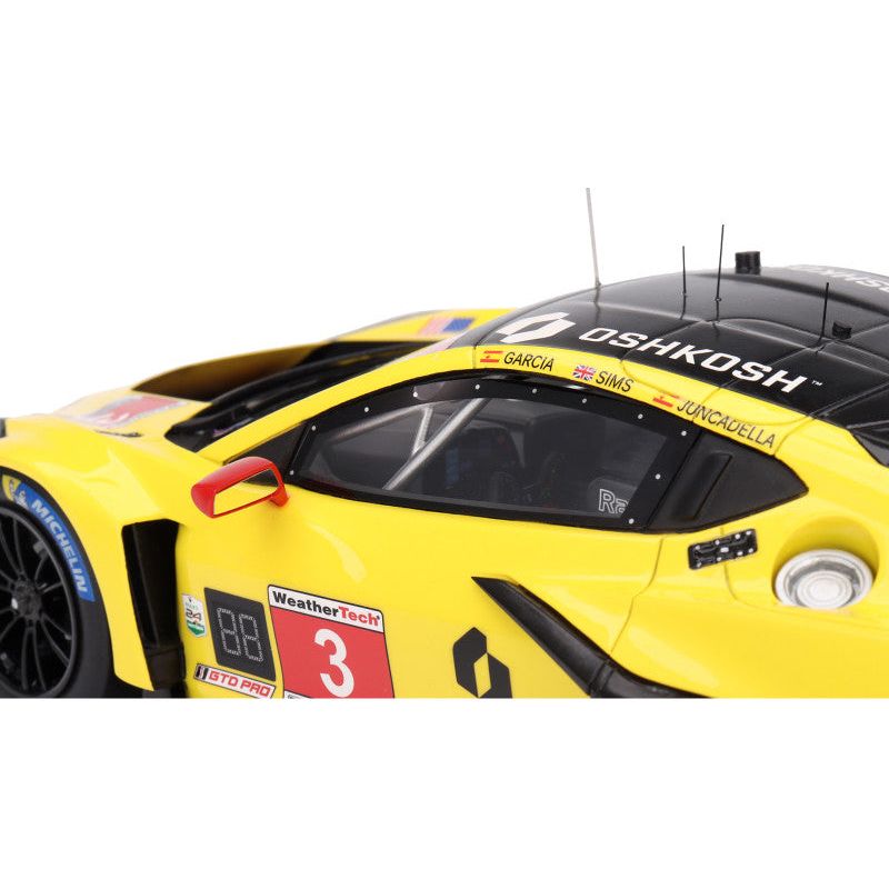 Chevrolet Corvette Z06 GT3.R 3 Antonio Garcia - Daniel Juncadella - Alexander Sims "Corvette Racing by Pratt Miller Motorsports" IMSA GTD Pro "24 Hours of Daytona" (2024) 1/18 Model Car by Top Speed - Top Speed - ModelCars.com