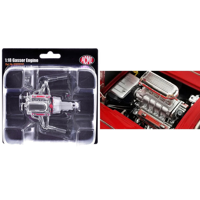 Chevrolet Gasser Engine Replica from "Chevrolet Corvette Gasser" 1/18 Model by ACME-Acme-ModelCars.com