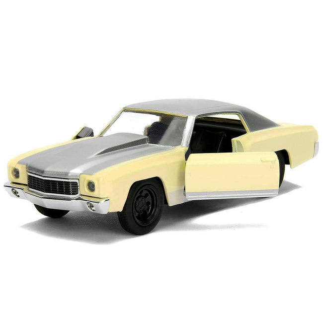Chevrolet Monte Carlo Cream with Silver Hood and Top "The Fast and the Furious: Tokyo Drift" (2006) Movie "Fast & Furious" Series 1/32 Diecast Model Car by Jada-Jada-ModelCars.com