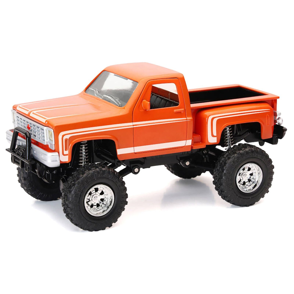 Chevrolet Sport Step Side Pickup Truck Orange with White Graphics "Xtreme Off-Road" Series 1/30 Diecast Model by New Ray-New Ray-ModelCars.com