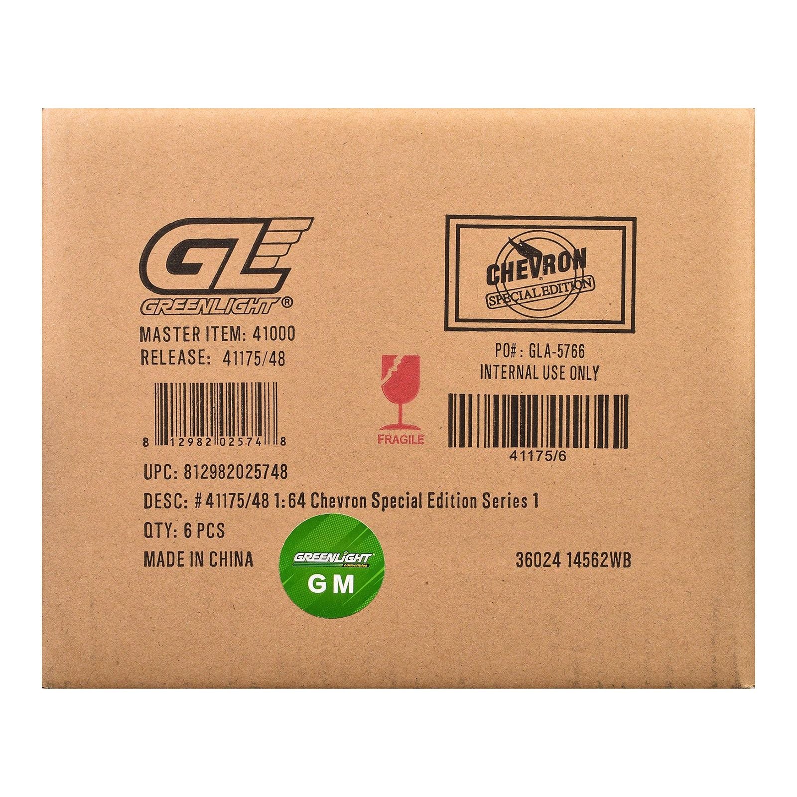 "Chevron Special Edition" Series 1 Set of 6 pieces 1/64 Diecast Model Cars by Greenlight - Greenlight - ModelCars.com