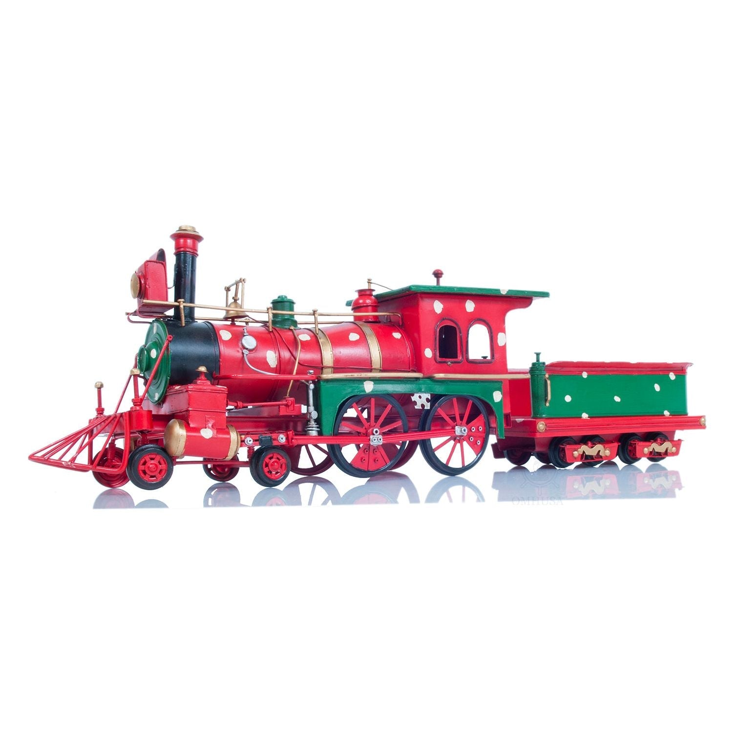 Christmas Train Model Handmade Metal - Old Modern - ModelCars.com