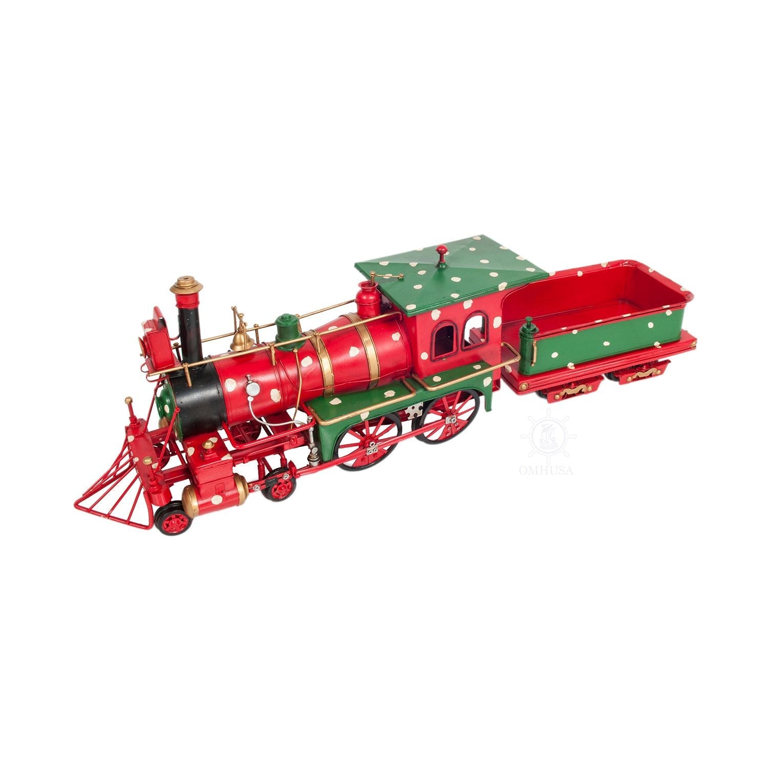 Christmas Train Model Handmade Metal - Old Modern - ModelCars.com