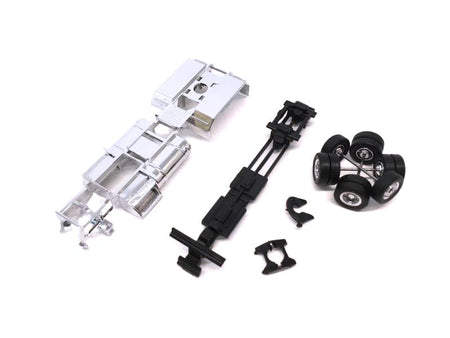 Chrome Chassis Kit for Kenworth or Peterbilt Cab 1/87 (HO) Plastic Model by Promotex-Promotex-ModelCars.com