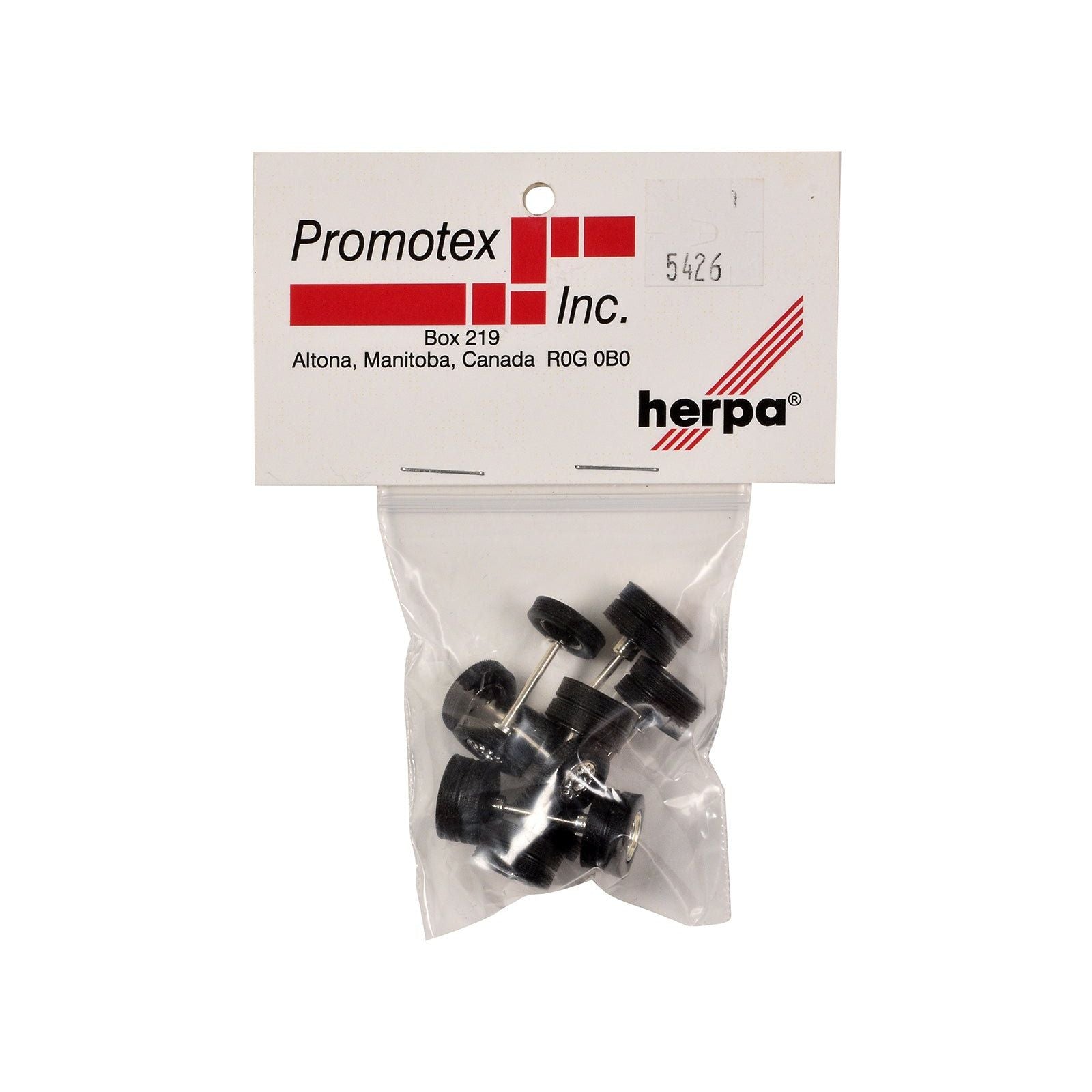 Chrome Wheel Sets (2 Front and 4 Rear) 1/87 (HO) Plastic Model by Promotex - Promotex - ModelCars.com