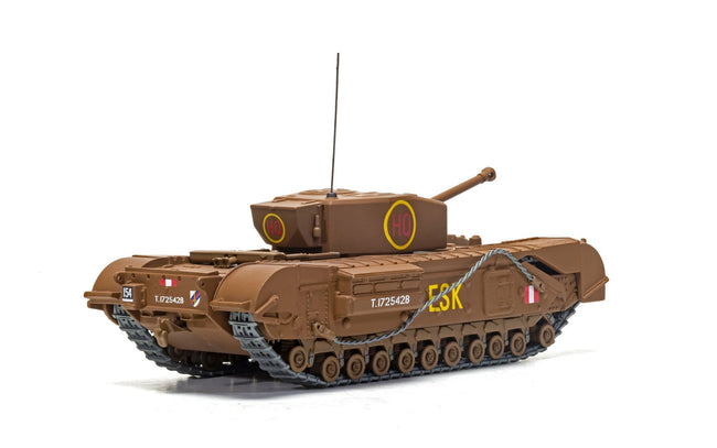 Churchill Mk.III Tank "ESK Squadron HQ C Squadron 3rd Battalion Scots Guards 6th Guards Armoured Brigade" (1943) British Royal Army "Military Legends" Series 1/50 Diecast Model by Corgi-Corgi-ModelCars.com