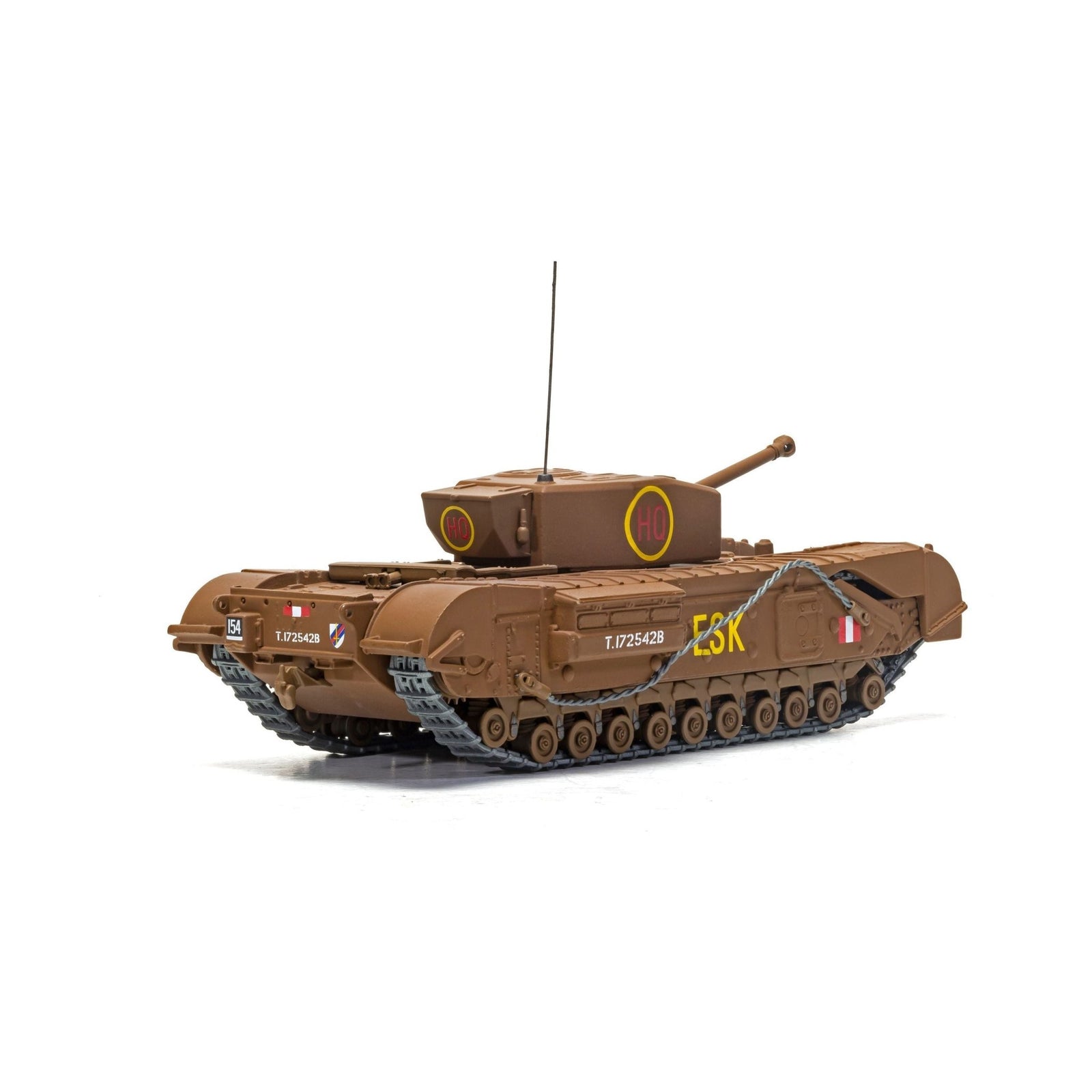Churchill Mk.III Tank "ESK Squadron HQ C Squadron 3rd Battalion Scots Guards 6th Guards Armoured Brigade" (1943) British Royal Army "Military Legends" Series 1/50 Diecast Model by Corgi - Corgi - ModelCars.com