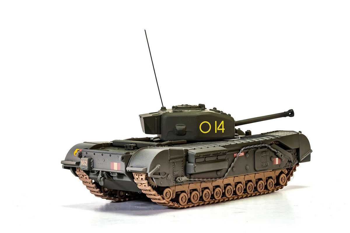 Churchill Mk.IV Tank "'To Catch a Tiger' 'Toledo' C Squadron 14 Troop 21st Army Tank Brigade Tunisia" (1943) British Royal Army "Military Legends" Series 1/50 Diecast Model by Corgi-Corgi-ModelCars.com
