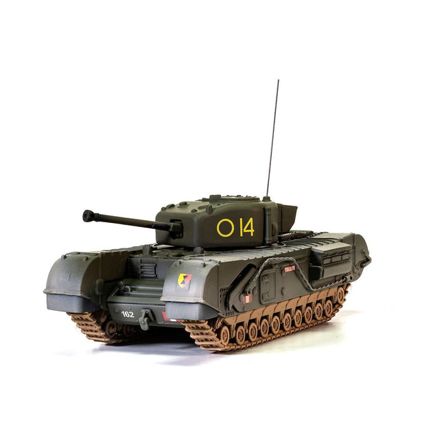 Churchill Mk.IV Tank "'To Catch a Tiger' 'Toledo' C Squadron 14 Troop 21st Army Tank Brigade Tunisia" (1943) British Royal Army "Military Legends" Series 1/50 Diecast Model by Corgi-Corgi-ModelCars.com