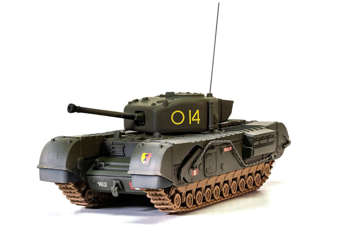 Churchill Mk.IV Tank "'To Catch a Tiger' 'Toledo' C Squadron 14 Troop 21st Army Tank Brigade Tunisia" (1943) British Royal Army "Military Legends" Series 1/50 Diecast Model by Corgi-Corgi-ModelCars.com